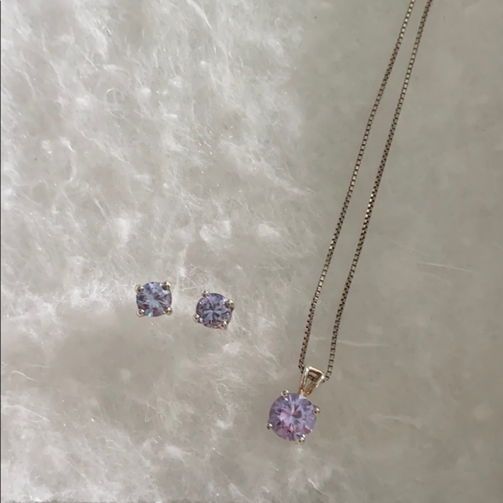 Silver and purple zirconia